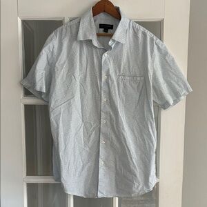 Banana Republic Light Blue Casual Button Down Shirt Slim Fit Large